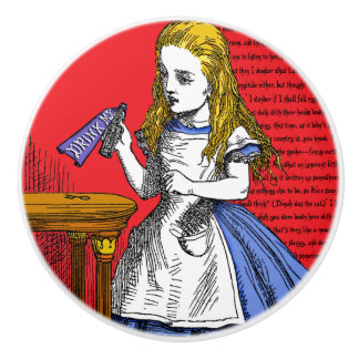 +{ +Alice in Wonderland }+ Ceramic Knob