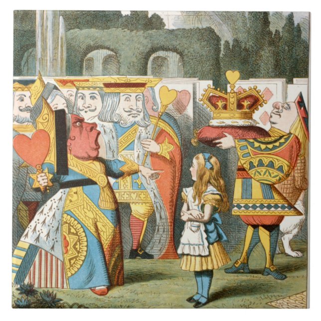 Alice In Wonderland  Ceramic Tile (Front)