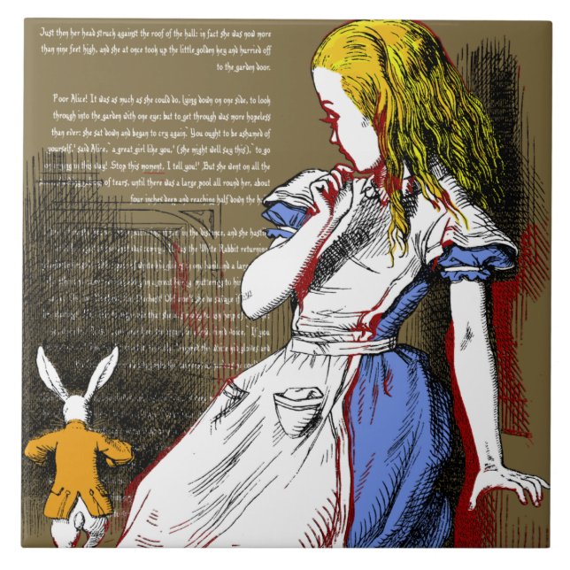 Alice in Wonderland Ceramic Tile (Front)