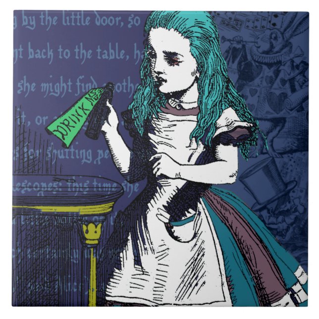 Alice in Wonderland Ceramic Tile (Front)