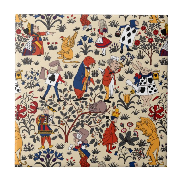 Alice in Wonderland Ceramic Tile (Front)