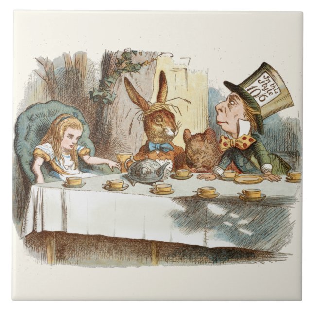 Alice In Wonderland  Ceramic Tile (Front)