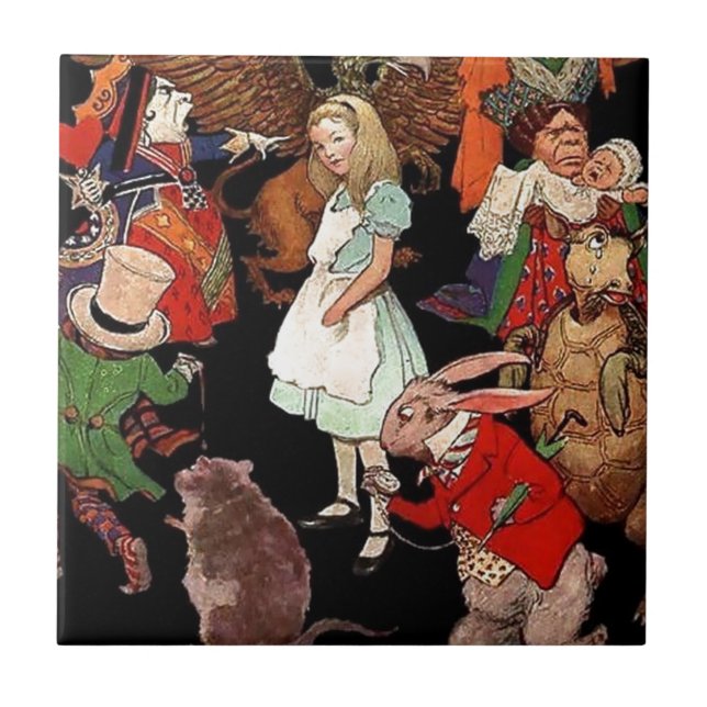 Alice in Wonderland Ceramic Tile (Front)