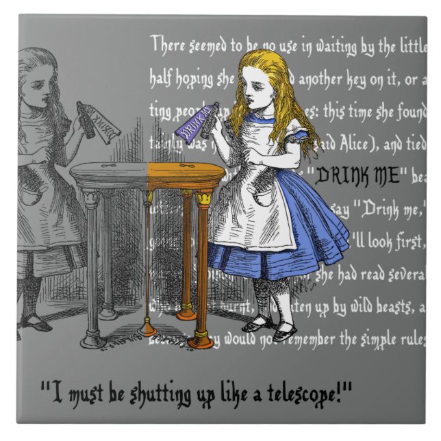 Alice in Wonderland Ceramic Tile (Front)
