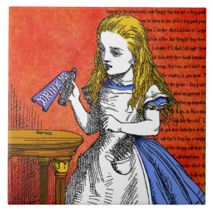 Alice In Wonderland Ceramic Tile