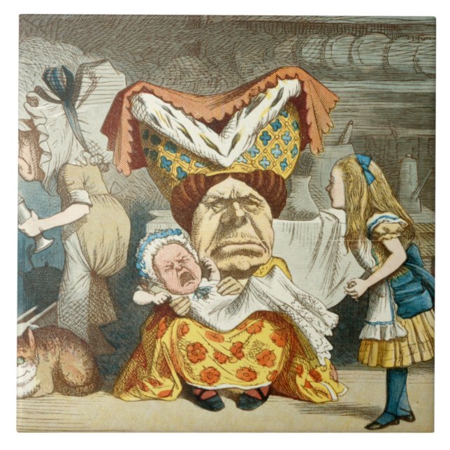 Alice In Wonderland  Ceramic Tile (Front)