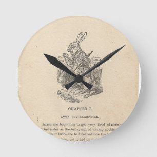 Alice In Wonderland, Chapter One, Down the Rabbit Round Clock