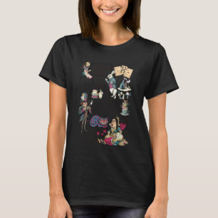Alice in Wonderland Characters Lewis Carroll Illus T-Shirt