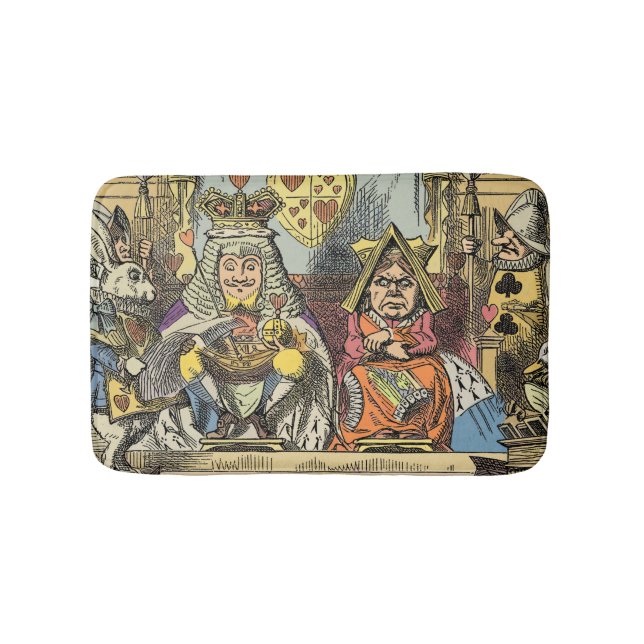 Alice in Wonderland Cheshire Cat Characters Bath Mat (Front)