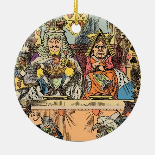 Alice in Wonderland Cheshire Cat Characters Ceramic Ornament (Back)