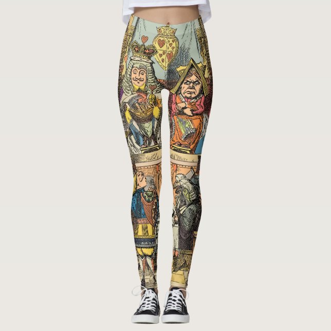 Alice in Wonderland Cheshire Cat Characters Leggings (Front)