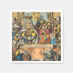 Alice in Wonderland Cheshire Cat Characters Napkin