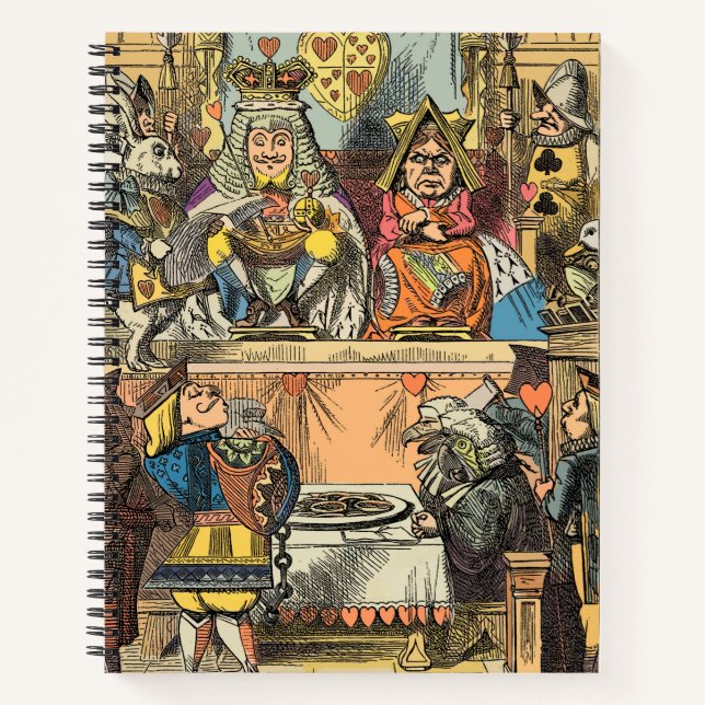 Alice in Wonderland Cheshire Cat Characters Notebook (Front)