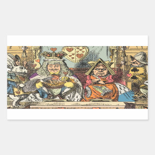 Alice in Wonderland Cheshire Cat Characters Rectangular Sticker