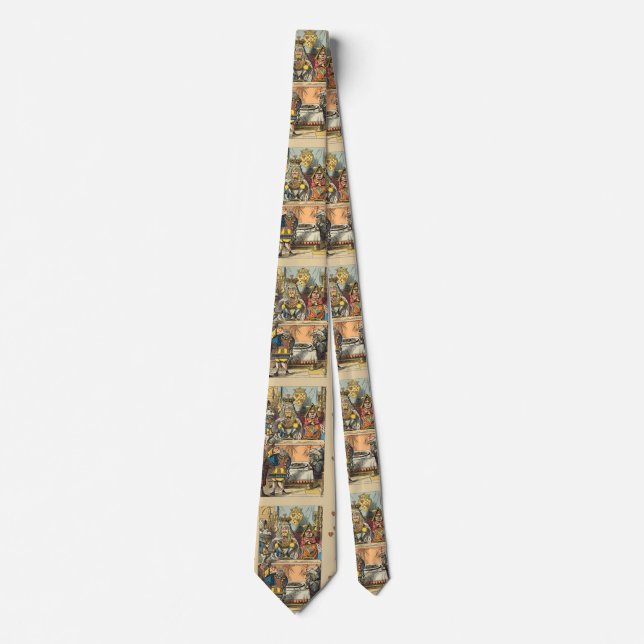 Alice in Wonderland Cheshire Cat Characters Tie (Front)