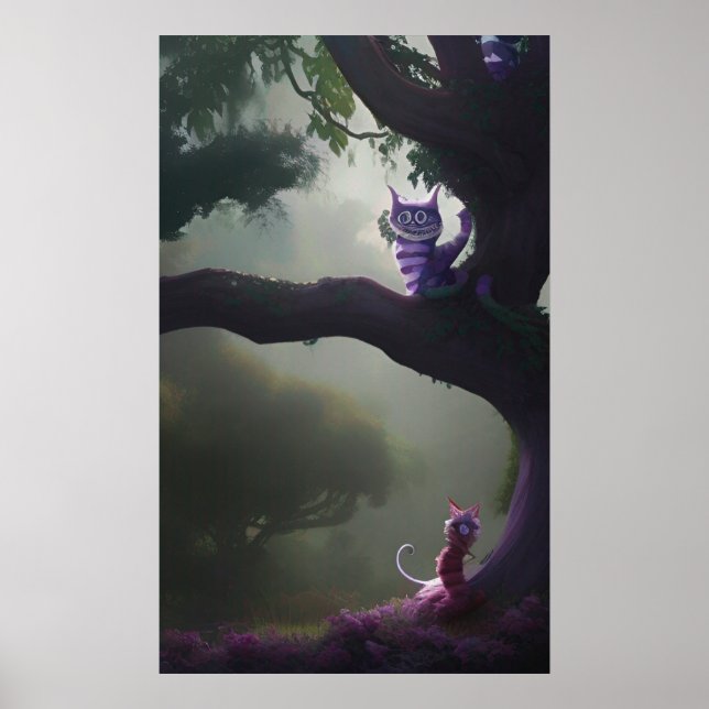 Alice in wonderland Cheshire Cat  Poster (Front)