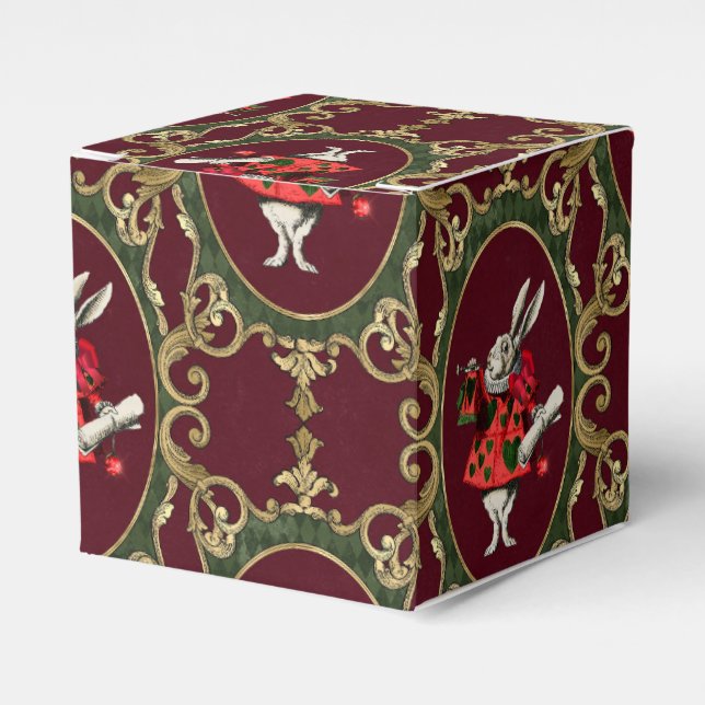 Alice In Wonderland Christmas Favour Box (Front Side)