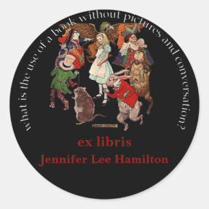 Alice in Wonderland Classic Round Sticker