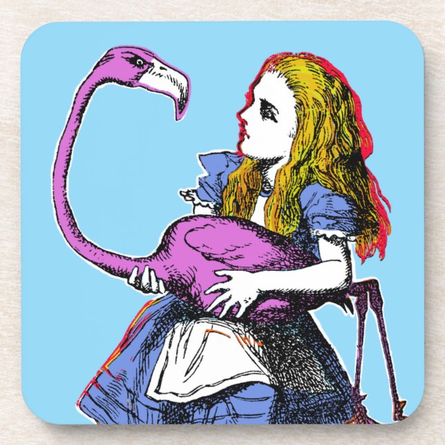 Alice in Wonderland Cork Coaster Set (Front)