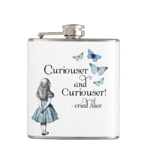 Alice in Wonderland Curiouser Butterflies Flask