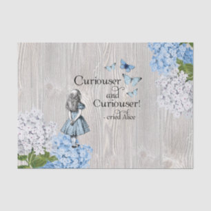 Alice in Wonderland Curiouser Floral Tissue Paper