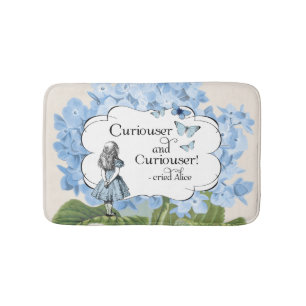 Alice in Wonderland Curiouser Hydrangea Bath Rug