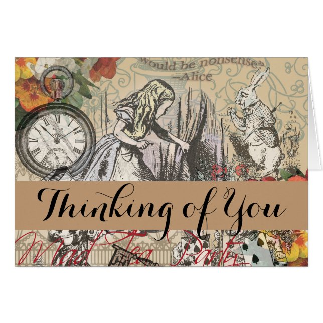 Alice in Wonderland Curtain Classic Art (Front Horizontal)