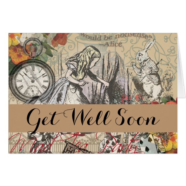 Alice in Wonderland Curtain Classic Art (Front Horizontal)