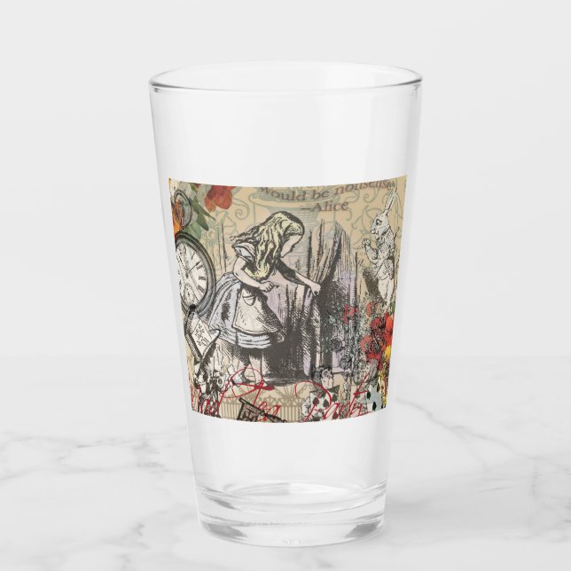 Alice in Wonderland Curtain Classic Art Glass (Front)
