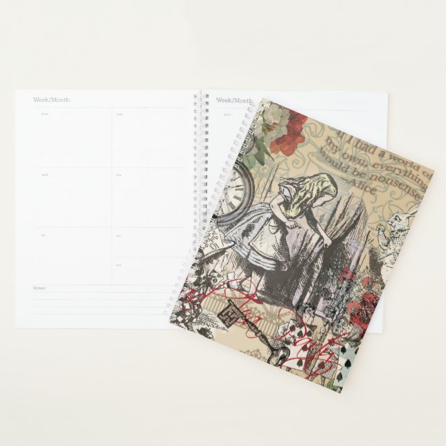 Alice in Wonderland Curtain Classic Art Planner (Display)