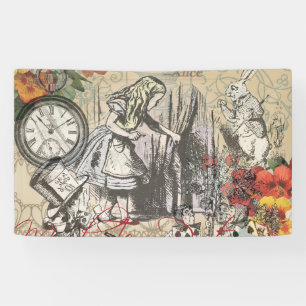 Alice in Wonderland Curtain Nonsense Banner