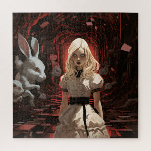 Alice in Wonderland Dark Surrealistic Jigsaw Puzzle