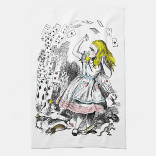 Alice in Wonderland Deck of Cards Tea Towel