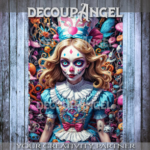 Alice in Wonderland Decoupage Tissue Paper