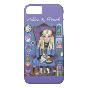 Alice in Wonderland & Dinah Cat Cute Fairy Tale iPhone 8/7 Case