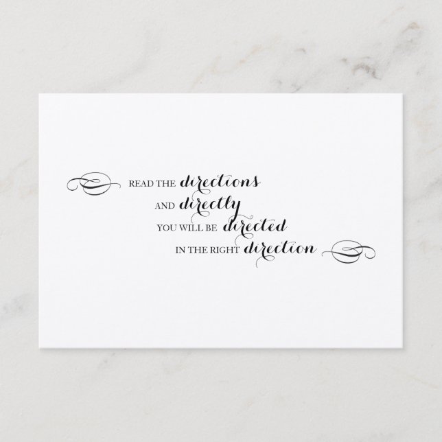 Alice in Wonderland Directions insert (Front)