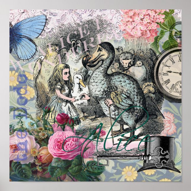 Alice in Wonderland Dodo Classic Artwork Poster (Front)