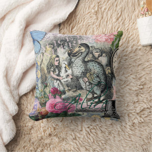 Alice in Wonderland Dodo Classic Tenniel Art Cushion
