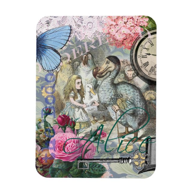 Alice in Wonderland Dodo Classic Tenniel Art Magnet (Vertical)