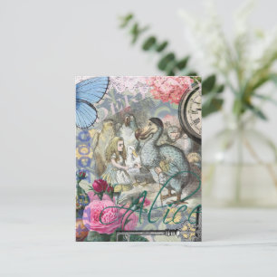 Alice in Wonderland Dodo Classic Tenniel Art Postcard
