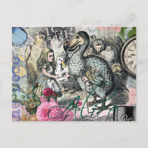 Alice in Wonderland Dodo Classic Tenniel Art Postcard