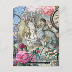 Alice in Wonderland Dodo Classic Tenniel Art Postcard