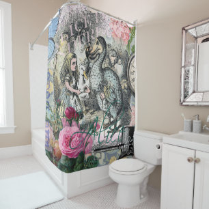 Alice in Wonderland Dodo Classic Tenniel Art Shower Curtain