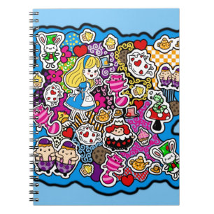Alice in Wonderland Doodles Notebook