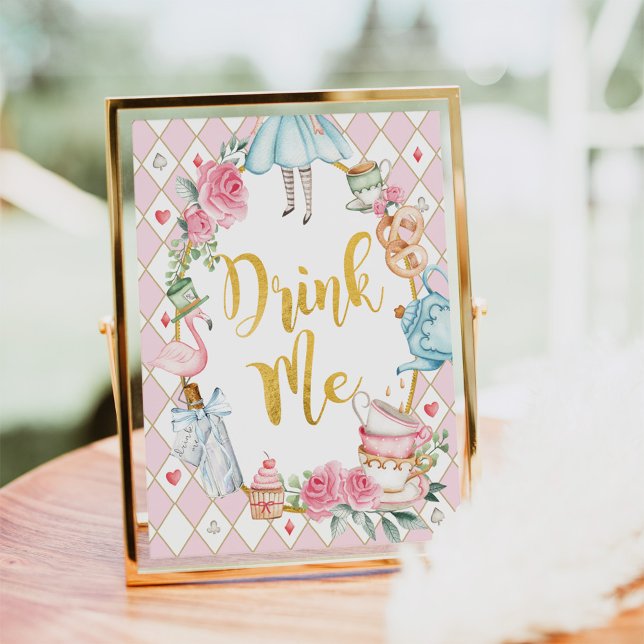 Alice in Wonderland DRINK ME Party Sign (Creator Uploaded)