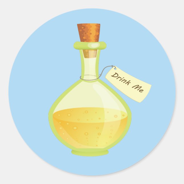 Alice in Wonderland Drink Me Stickers (Front)