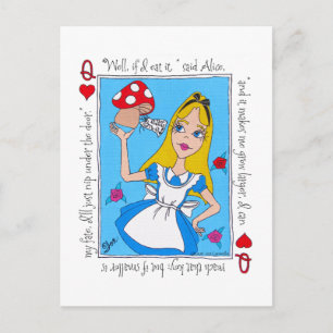 Alice in Wonderland, Eat Me! Postcard