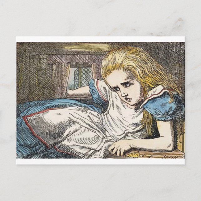 Alice in Wonderland: EAT ME Too Big Postcard (Front)