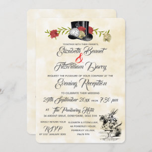 Alice in Wonderland Evening Invitation