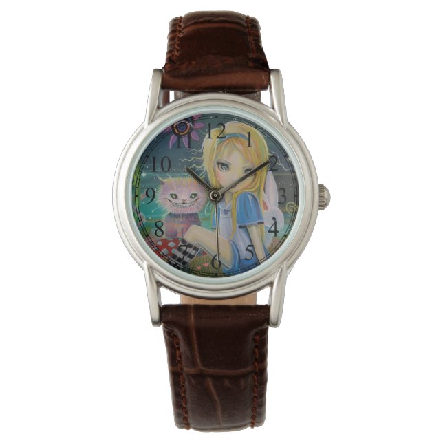 Alice in Wonderland Fairytale Cute Girly Watch (Front)